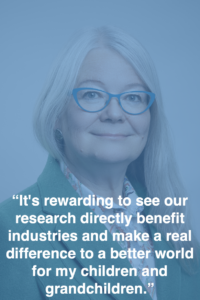 Asta Partanen quote “It's rewarding to see our research directly benefit industries and make a real difference to a better world for my children and grandchildren.”